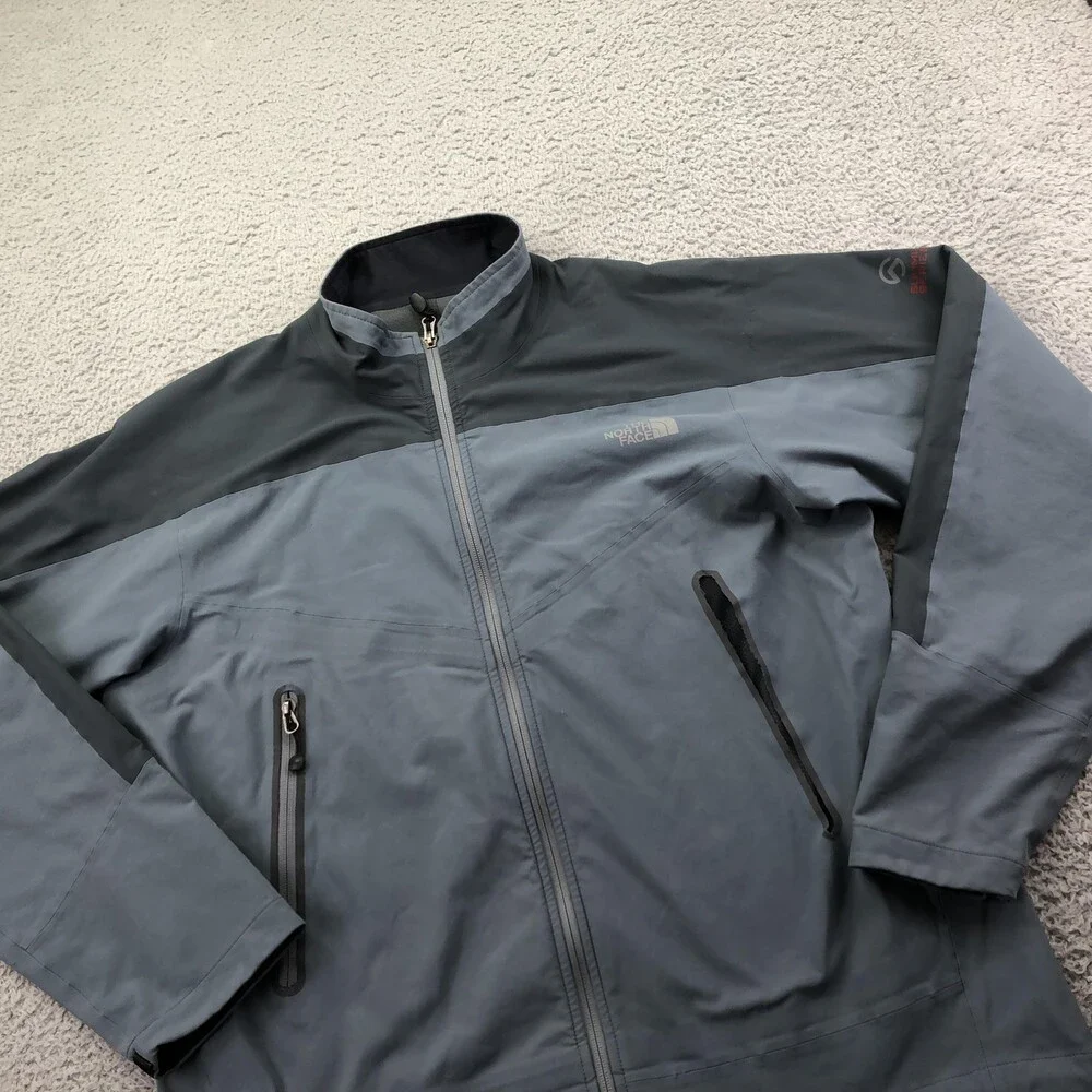 The North Face Jacket Mens XL Gray Softshell Full Zip Summit Series Windbreaker